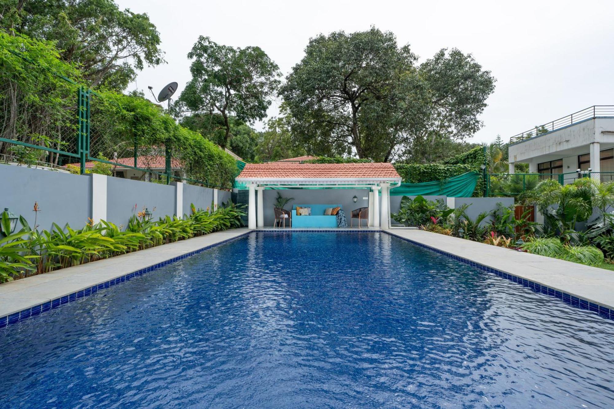 Elivaas 5 Bhk With Pvt Pool, Entertainment Room & Glass House - Bludoor Marmagao Exterior foto